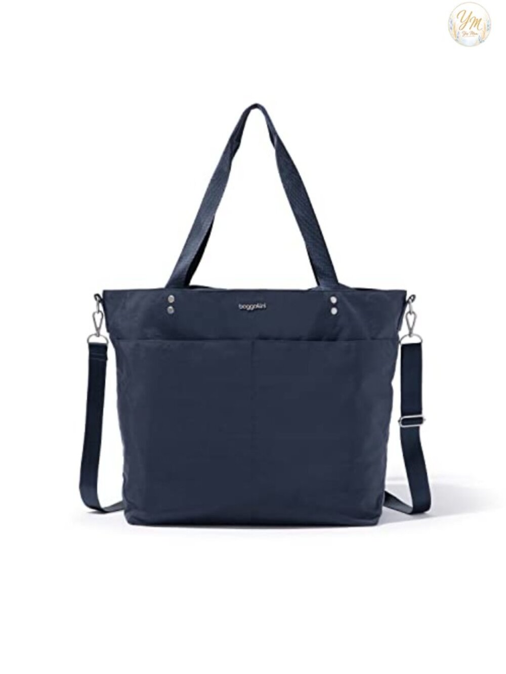 Lightweight Nylon Zipper Top Weekender Travel Beach Bag with Luggage Sleeve